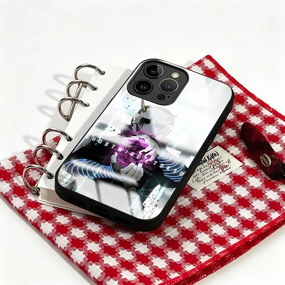 Чехол для телефона Ghostwire Tokyo iPhone 17 16 15 14 13 12 11 X XR XS 8 Plus Mini Pro Max стеклянный магнитный чехол