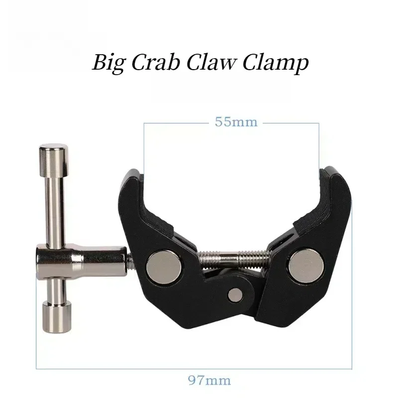 Super Clamp Crab Claw Clamp Tongs Pliers Clip Bracket for Camera Tripod Monopod Studio Flash Bracket Tripod Arm Camera