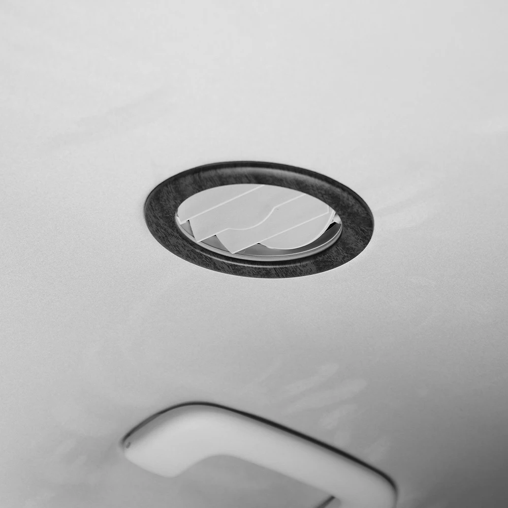 

For Hyundai Staria 2021-2026 LHD RHD Carbon Fiber&Wood Grain Roof Air Vent Cover Trim Interior Car Accessories ABS Material