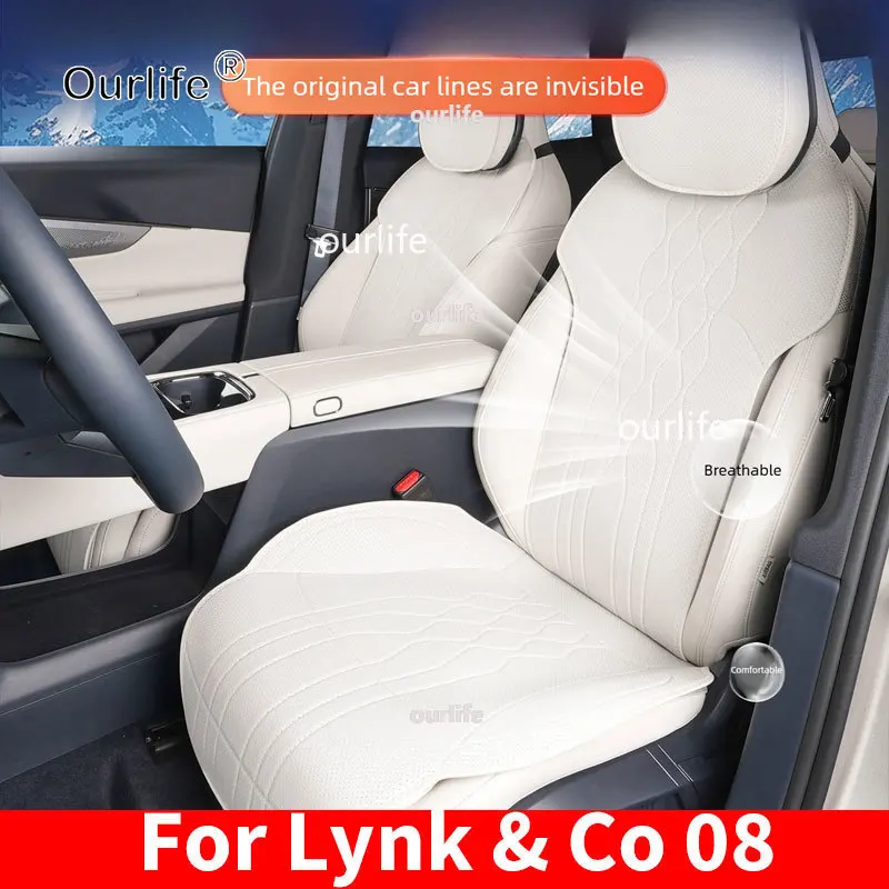 For Lynk & Co 08 EMP 2026 2025 Complete Set of Breathable All-Season Protective Seat Covers Car Interior Accessories