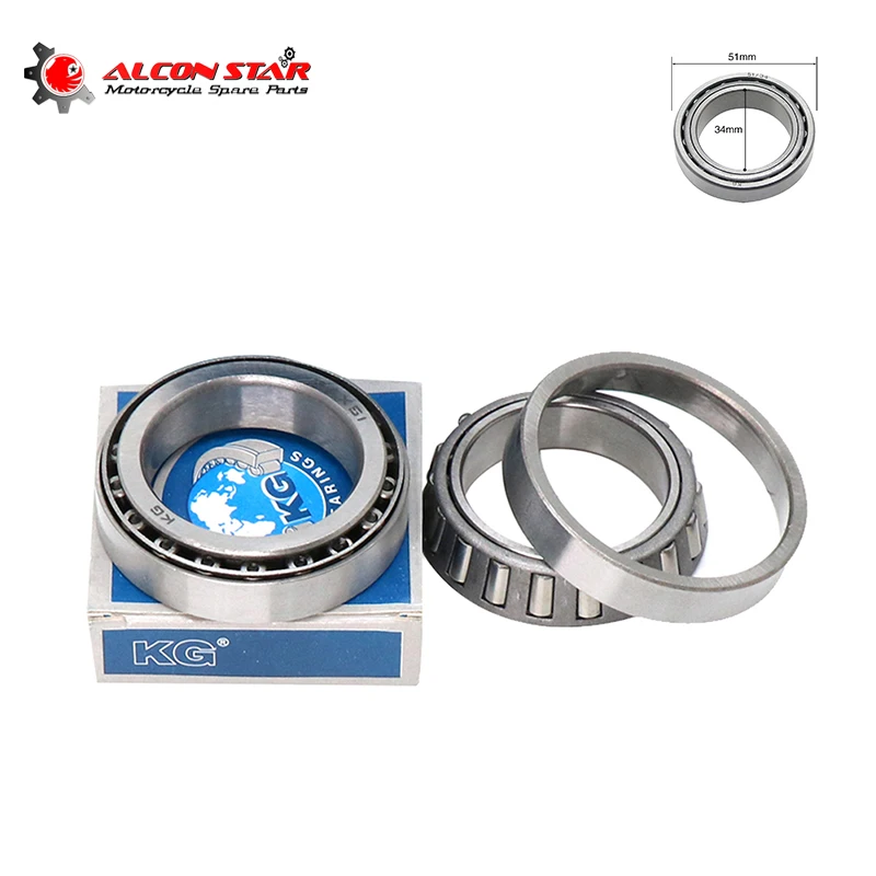 Alconstar-rodamientos de columna de dirección cónicos delanteros para motocicleta, Kit 51/34 para BMW R51 R71 R24-R69S M72 K750 para Ural CJ-K 750 Race