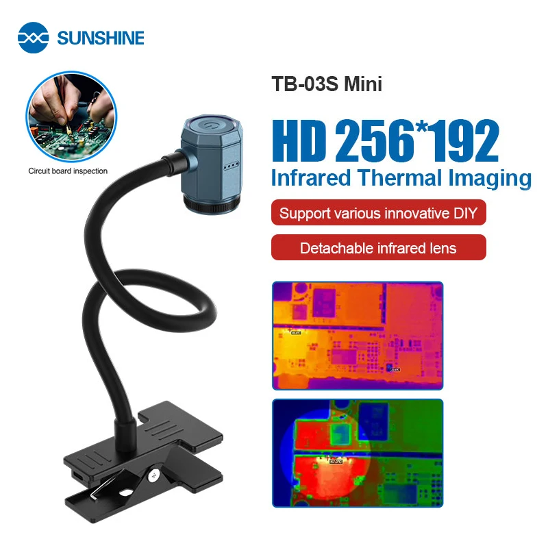 SUNSHINE TB-03S MINI 256*192 HD Infrared Thermal Imaging,Accurate Fault Location Meet the Needs of Various Maintenance Scenarios