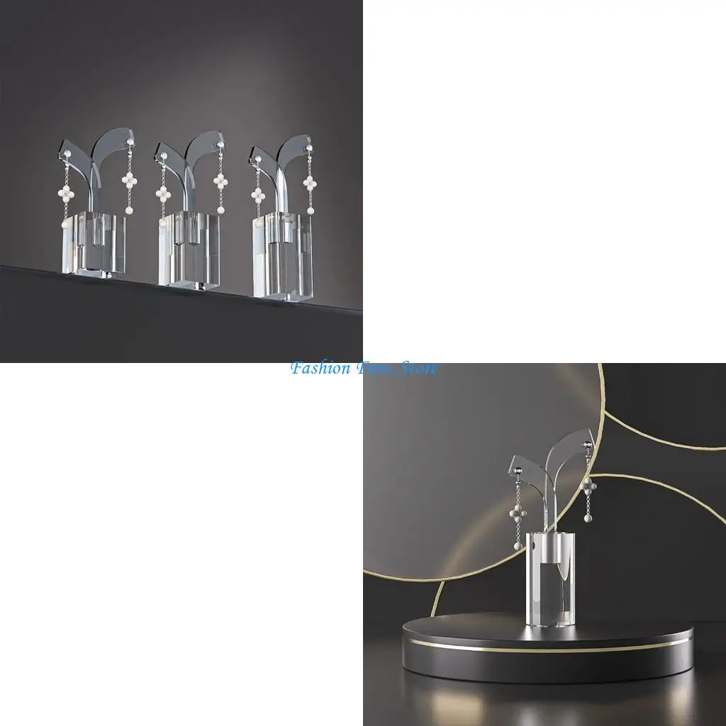 

3 шт., акриловая подставка для сережек, акриловая текстура, подарок для девочек и женщин, хранение и презентация ювелирных