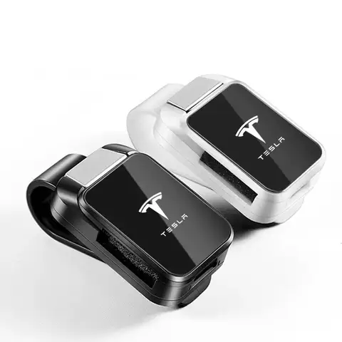 자동차 선 바이저 안경 상자 선글라스 보관 케이스 클립 Tesla Model 3 모델 S X 모델 Y Roadster SpaceX 자동차 액세서리