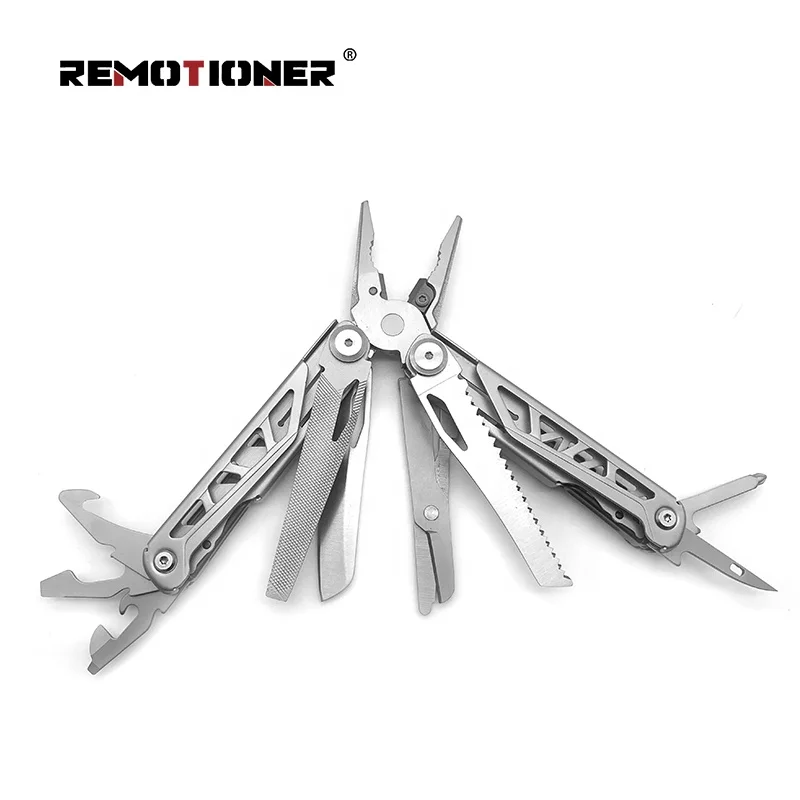 outdoor 17 in 1 multifunction pliers camping pocket tools Folding 4inch stainless steel wire cutter pliers survival tools