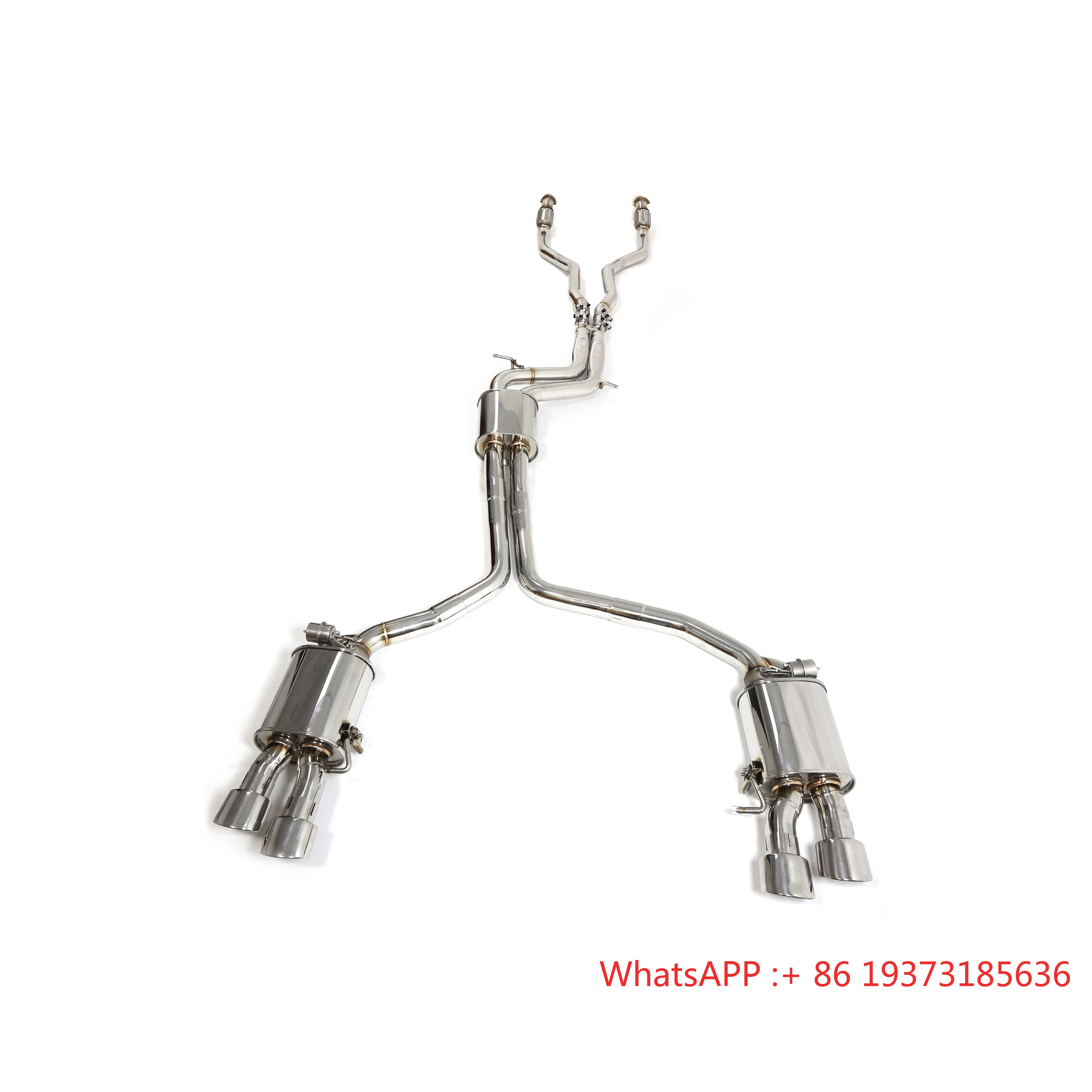 

AKS Stainless Steel Exhaust System Catback for Audi S4 S5 B8 3.0T Muffler With Valve Exhaust System