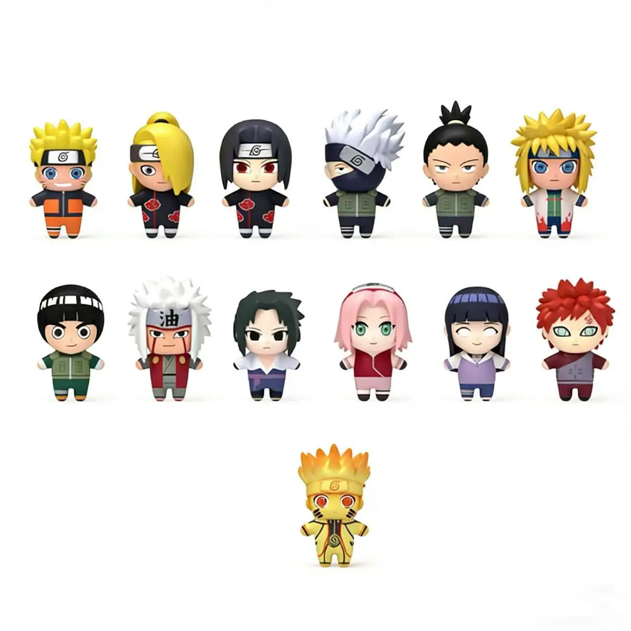 Naruto Shippuden Blind Box Full Set 12Pcs Chibi Figure Mystery Box Anime Collectible Toy Gift
