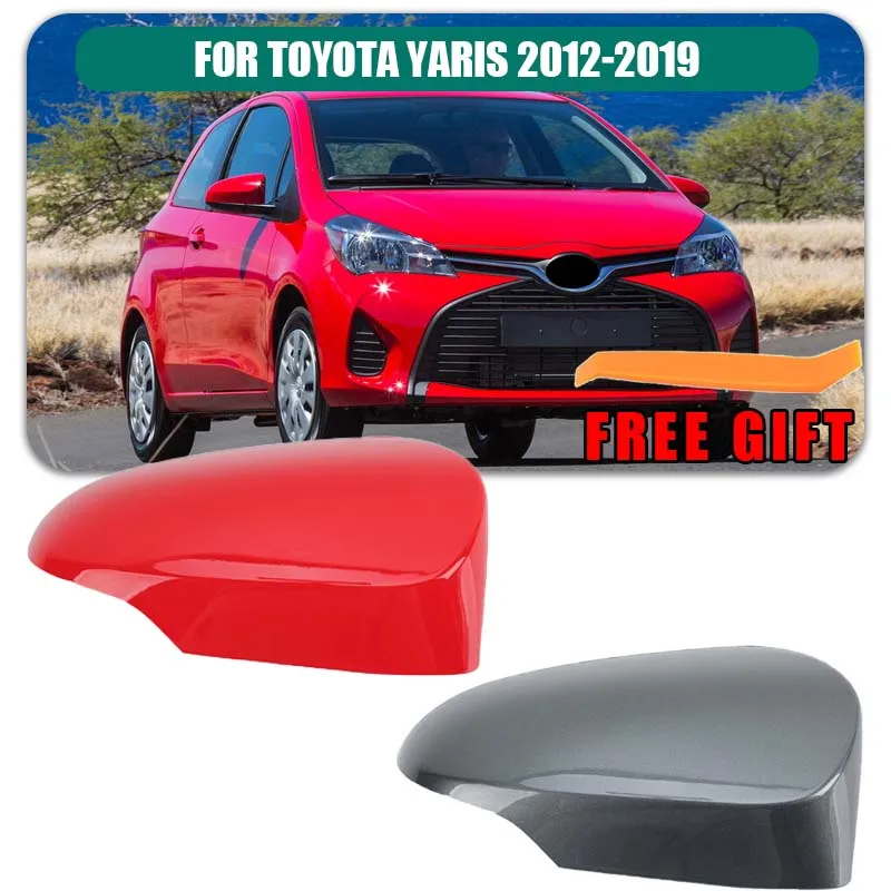 

Крышка корпуса зеркала заднего вида для Toyota Yaris 2012 2013 2014 2015 2016 2017 2018 2019 Красная крышка бокового зеркала Автомобильные аксессуары