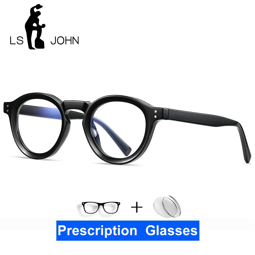 

Retro Round Prescription Glasses Men Ultralight TR90 Anti-Reflection Myopia Optical Eyeglasses Males High Quality Brand Eyewear