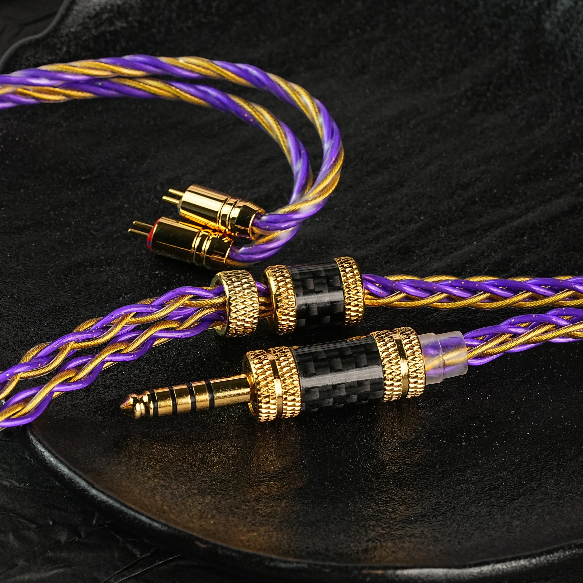 Xinhs 8-Core Gold-Plated Mixed Five Element Headphone Upgrade Cable 2pin Qdc Mmcx Headphone Cable Suitable For Lrver Hd580 Hd650