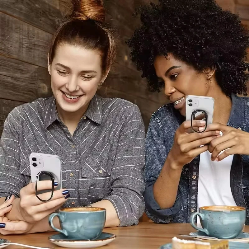 حامل متعدد الوظائف قابل للطي قابل للدوران كسول الظهر ملصق حلقة مشبك حامل هاتف للهاتف المحمول والكمبيوتر اللوحي حامل الهاتف المحمول #4