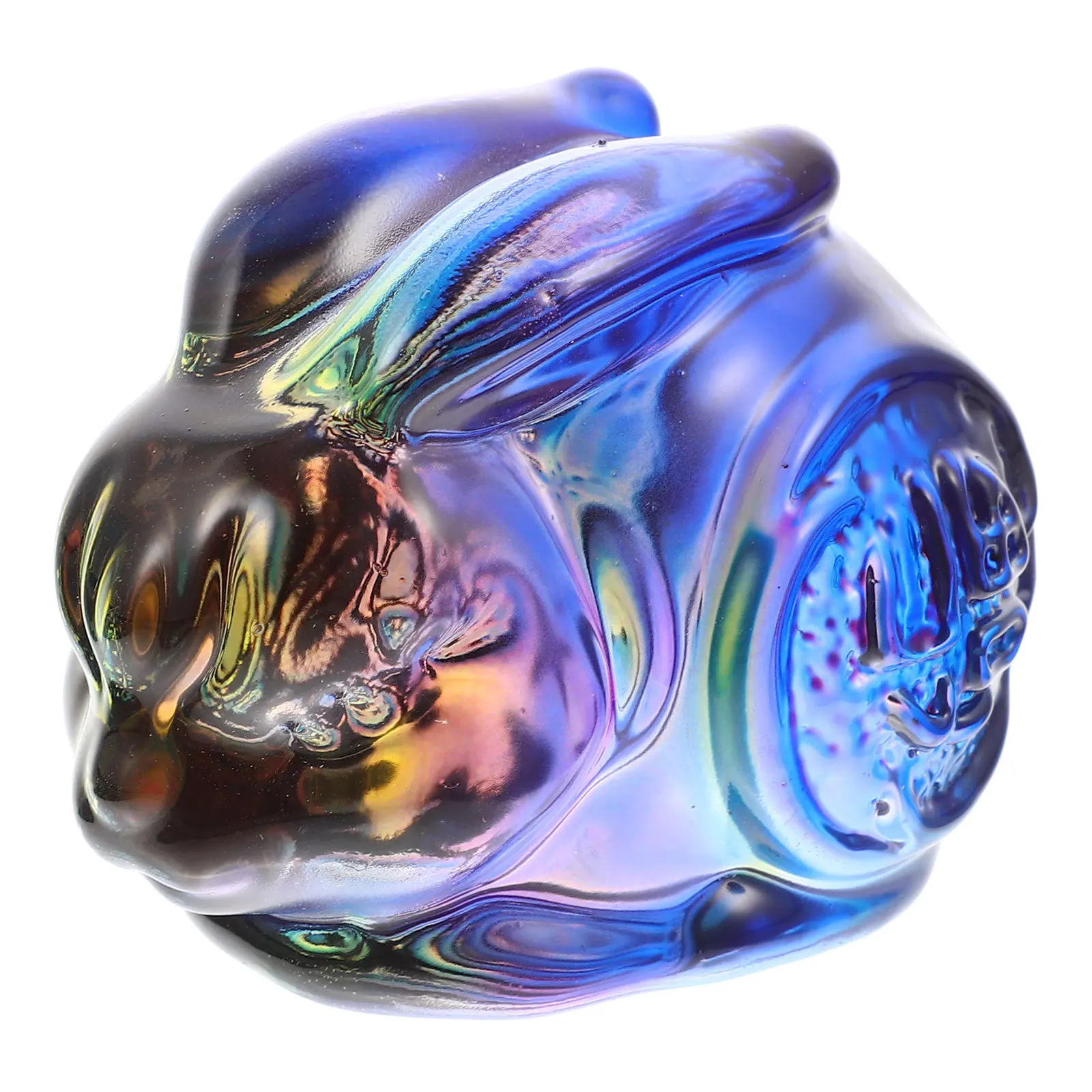 

Glass Bunny Ornament Premium Fine Workmanship Rabbit Adornment for Indoor Space Tabletop Decor Room Aesthetic Glass Artwork