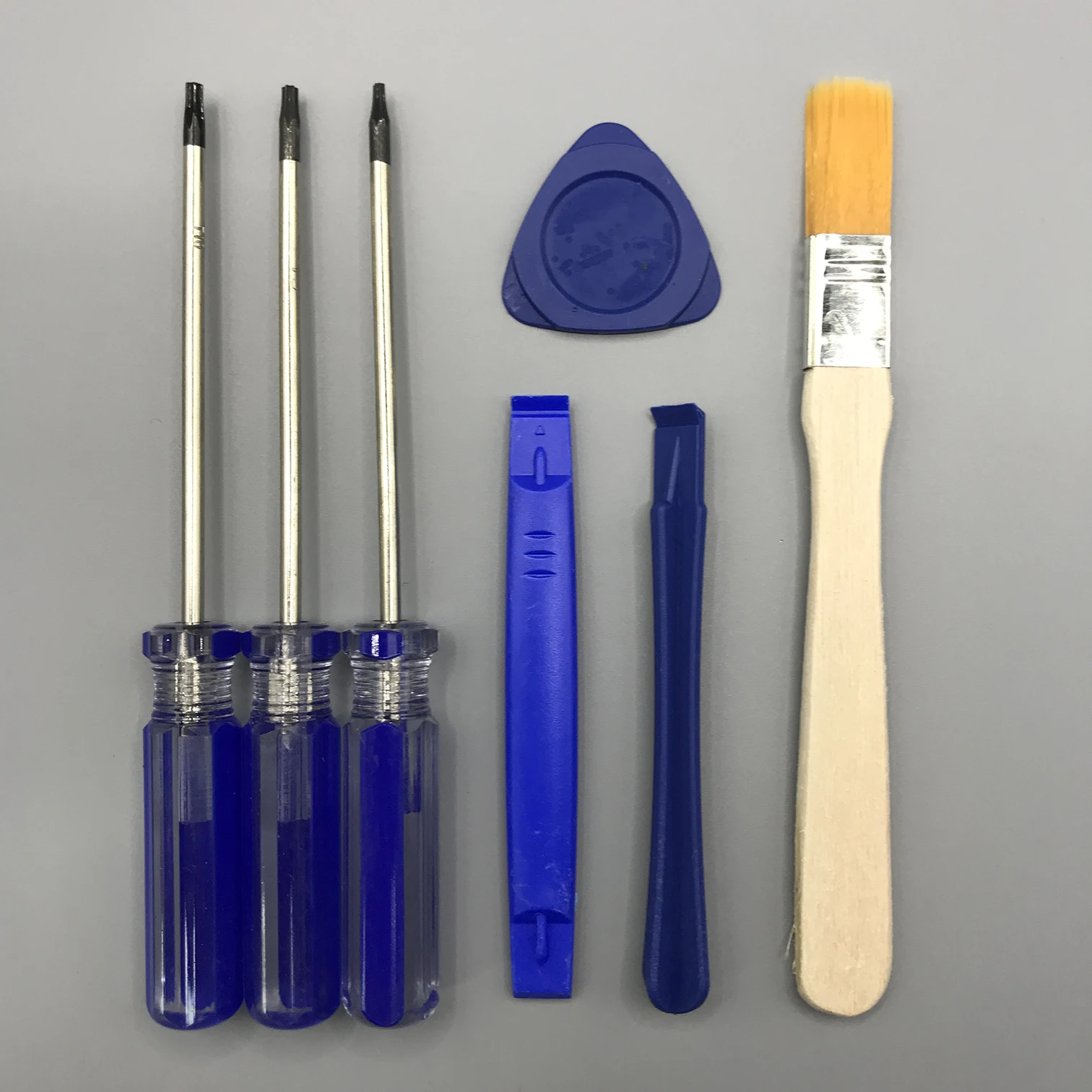 7-in-1 Reparaturwerkzeug-Set mit Bürste und Öffnungswerkzeug für Xbox One, 360, PS3, PS4 und PS5 Serien