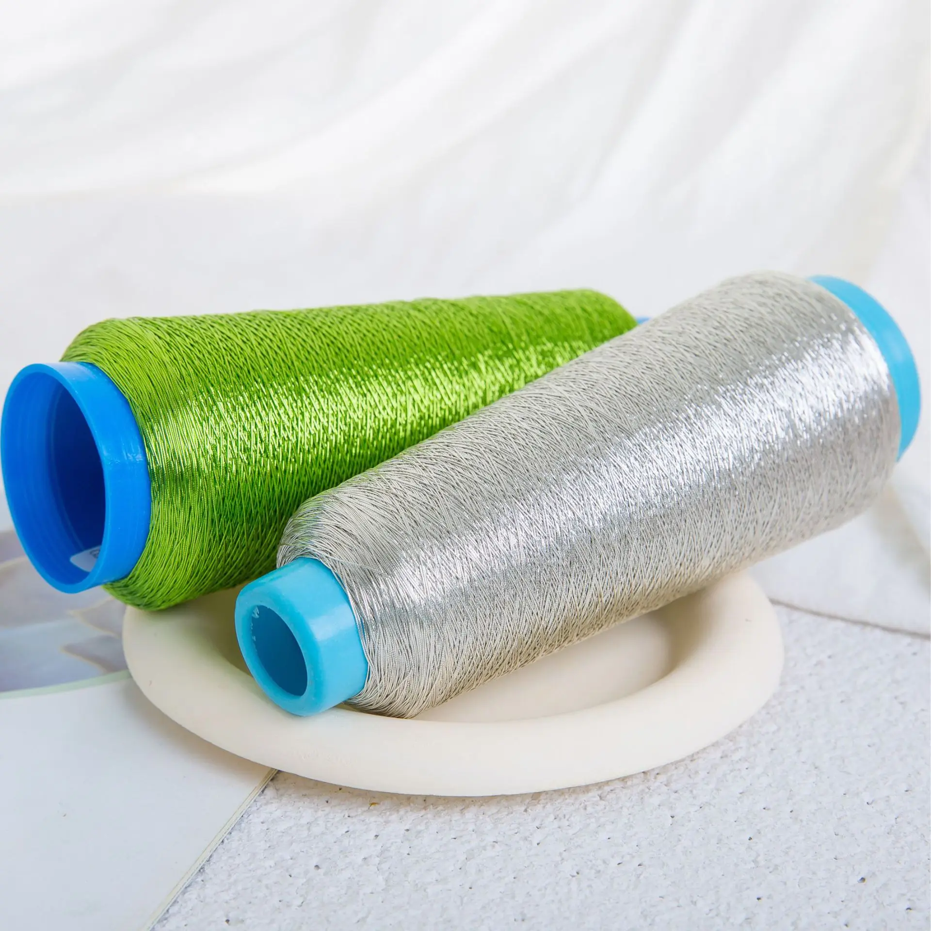 1000m Pet Aluminum Film Embroidery Thread - Large Spool Of Sewing Thread, Gold Color Thread. Non-fading And No Peeling.