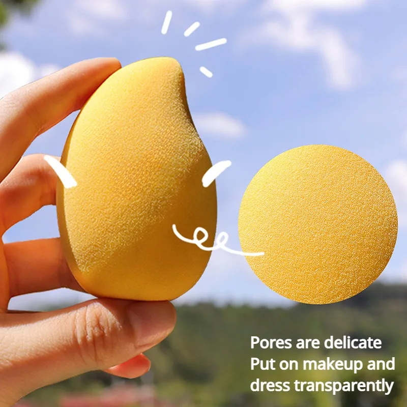 مانجو-إسفنجة مكياج ناعمة ، جافة ورطبة ، استخدام مزدوج ، لا تأكلي ، فاكهة ، بيضة ، لجمال الوجه ، أداة مكياج