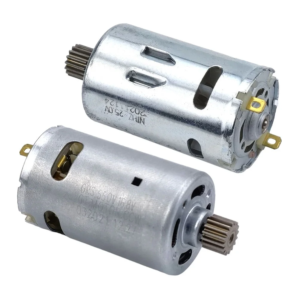 1pc RS550 Motor 16 Teeth 16.8v 25v 2300-3000r/min For Cordless Charge Drill Screwdriver Power Tool Accessories Replacmeent