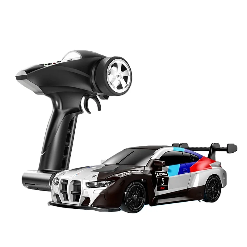 

New 1:43 Scale Alloy RC Remote Control Car Four-Wheel Drive Drift Full Proportion With Servo Gyroscope High-Speed Racing Car