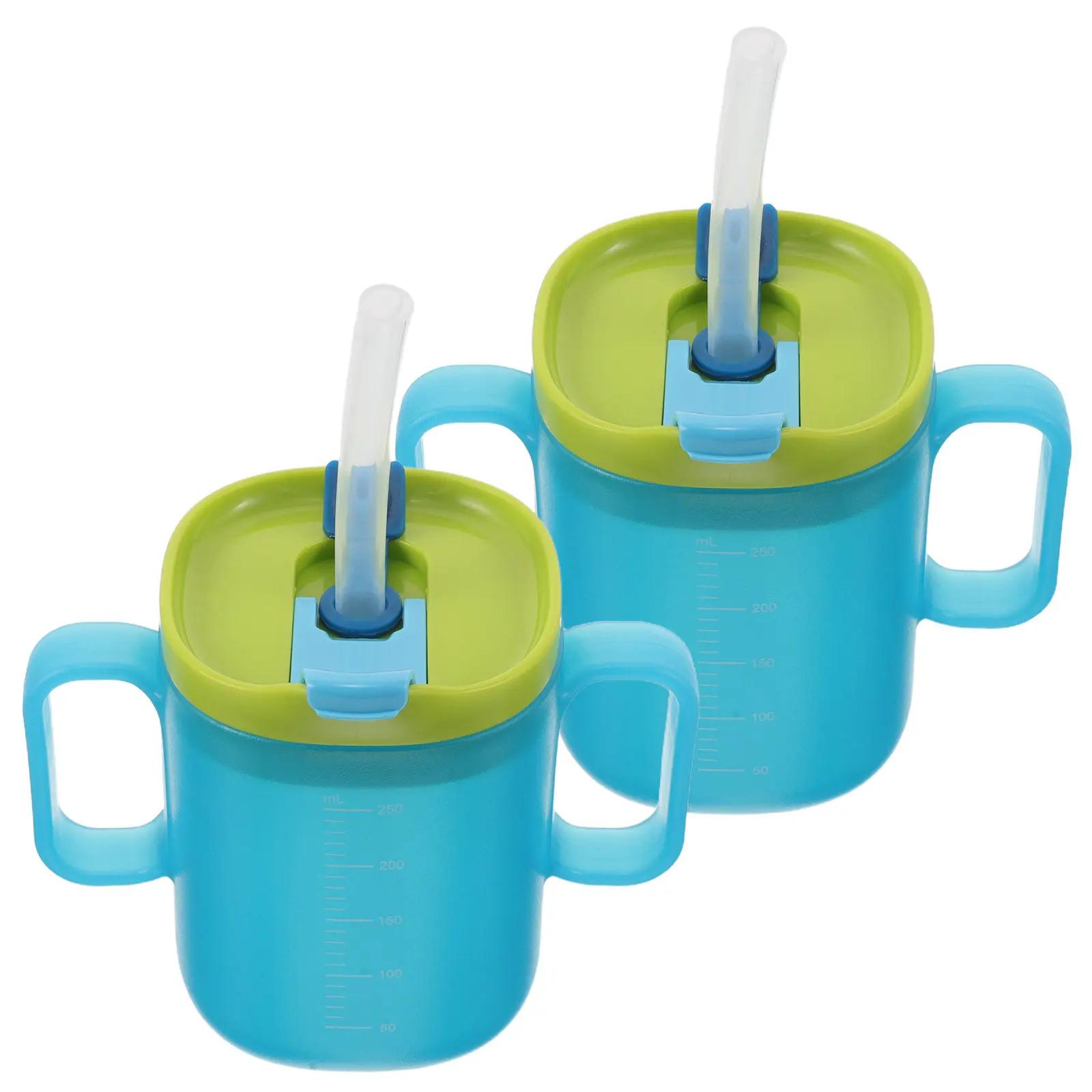 2pcs-multifunctional-drinking-cup-250ml-spill-proof-straw-design-for-toddlers-seniors-dysphagia-reusable-durable-lightweight