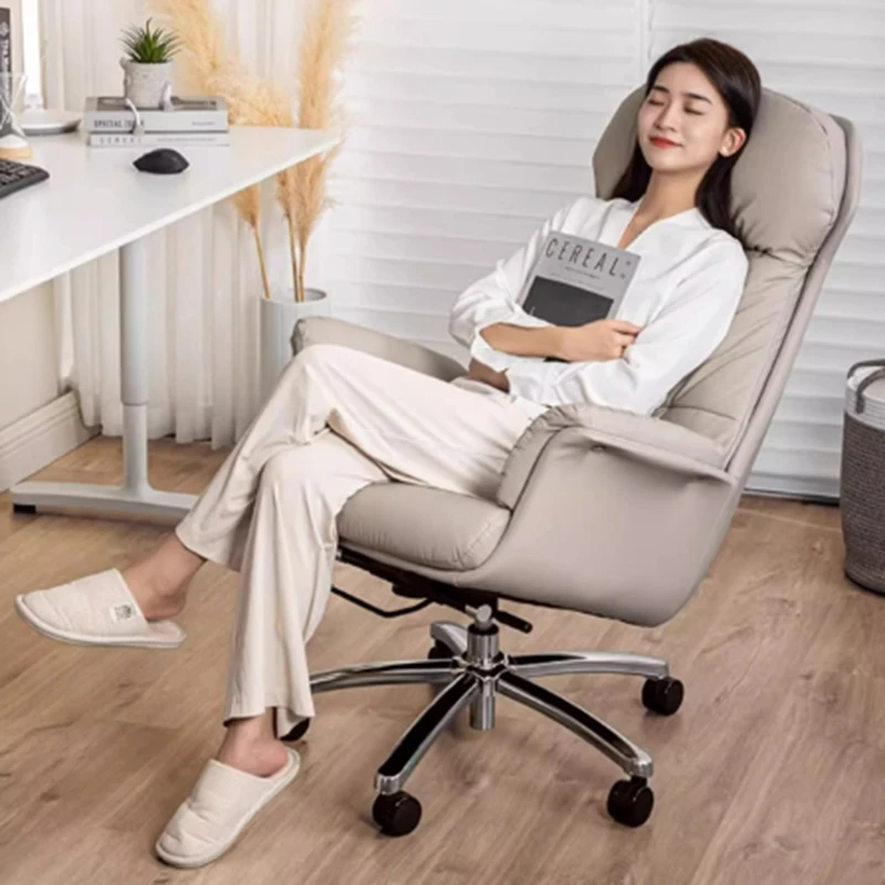 Современный офисный стул для руководителя, поворотный туалетный столик, офисный стул, студенческая спинка на колесах, расслабляющая модная мебель Muebles