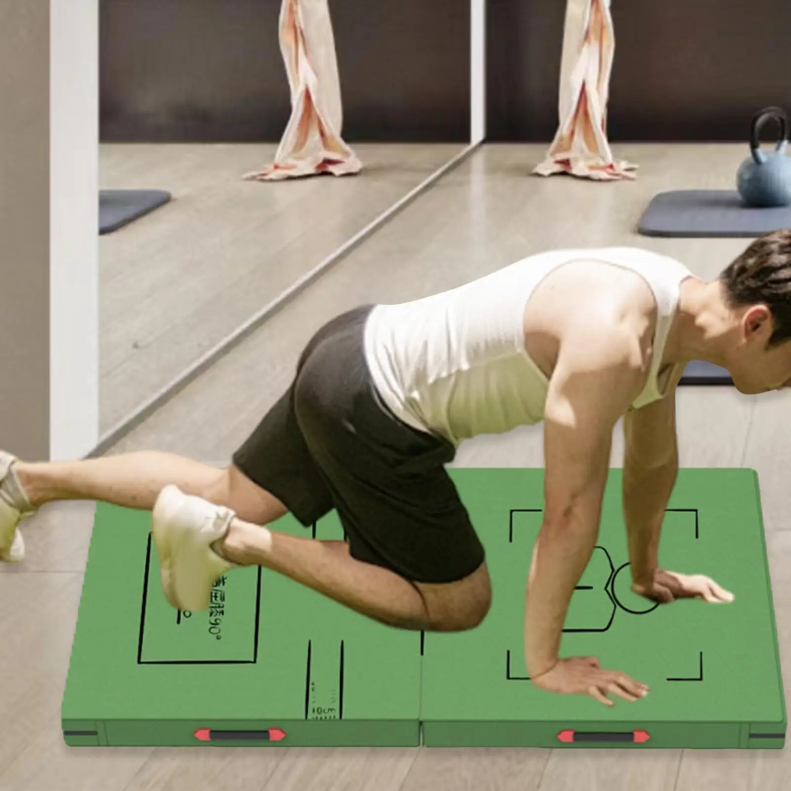 

Folding Exercise Mat Oxford Cloth Multipurpose for Pilates Fitness Stretches