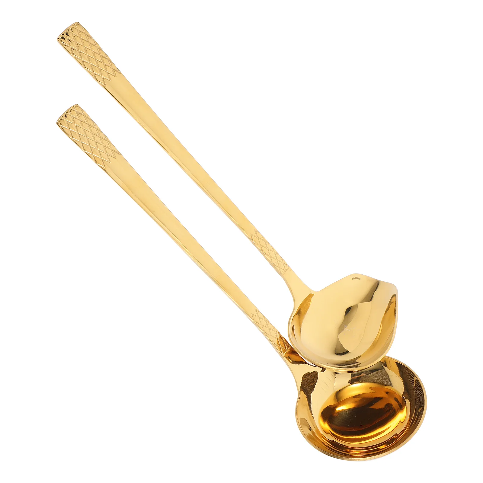 

2Pcs Stainless Steel Saucing Spoon Unique Design Large Capacity Ideal for Serving Sauces Gravy Soup Kitchen Utensil Pouring