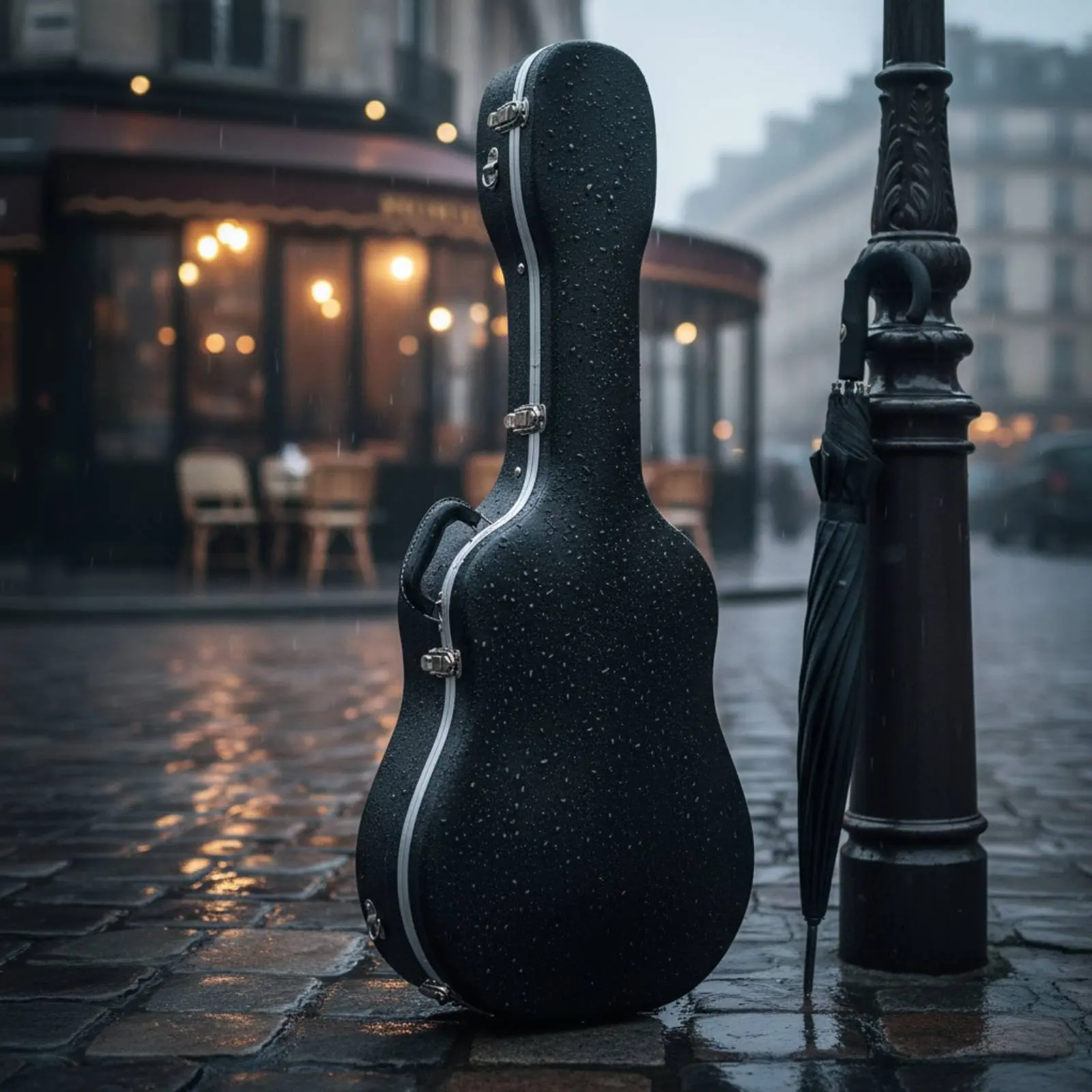 ABS Guitar Case Moisture Resistant Waterproof Guitar Case Cushioned Lined Interior Ergonomic Handle for Women