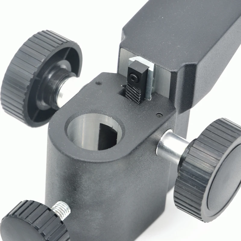 Soporte de Microscopio estéreo ajustable de 50mm de diámetro, brazo articulado, accesorios de engranaje de Microscopio
