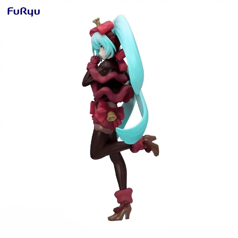 FuRyu Original Genuine Vocaloid Singer Hatsune Miku Exc∞d Creative Figure SweetSweets Noel Raspberry 21cm Model Toy Figures Gift