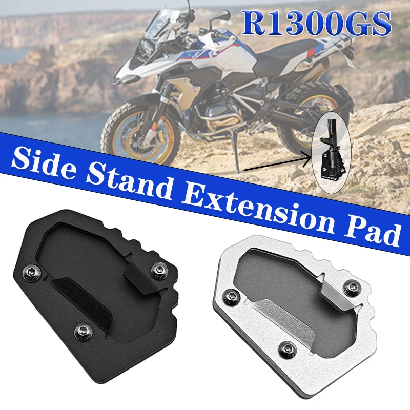 For BMW R1300GS R1300 GS ADV Adventure GS1300 2023-2024 Kickstand Foot Side Stand Extension Pad  Support Plate R 1300 Motorcycle