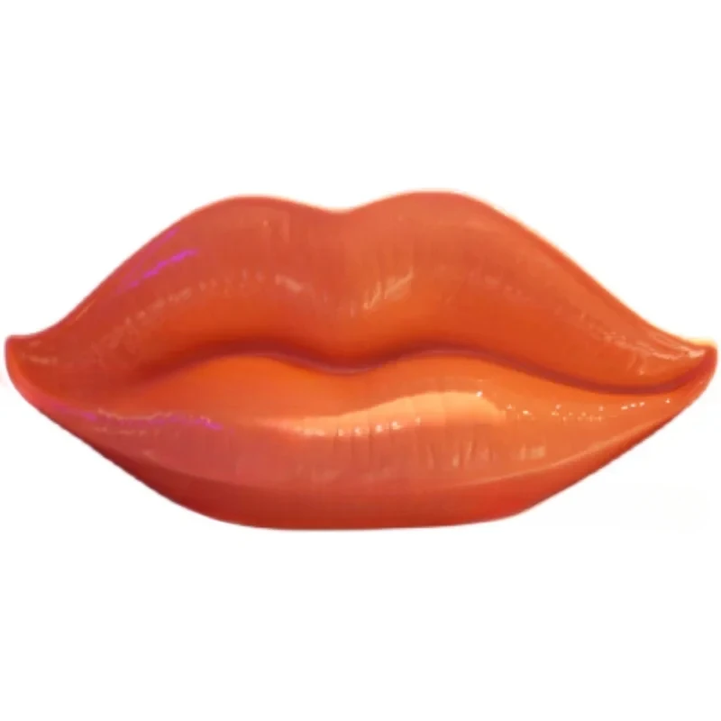 Creative Big Lip Sculpture, Modern Red Lips Ornament, KTV Bar Club Decor, Resin Theme Wall Decoration, Artistic Centerpiece