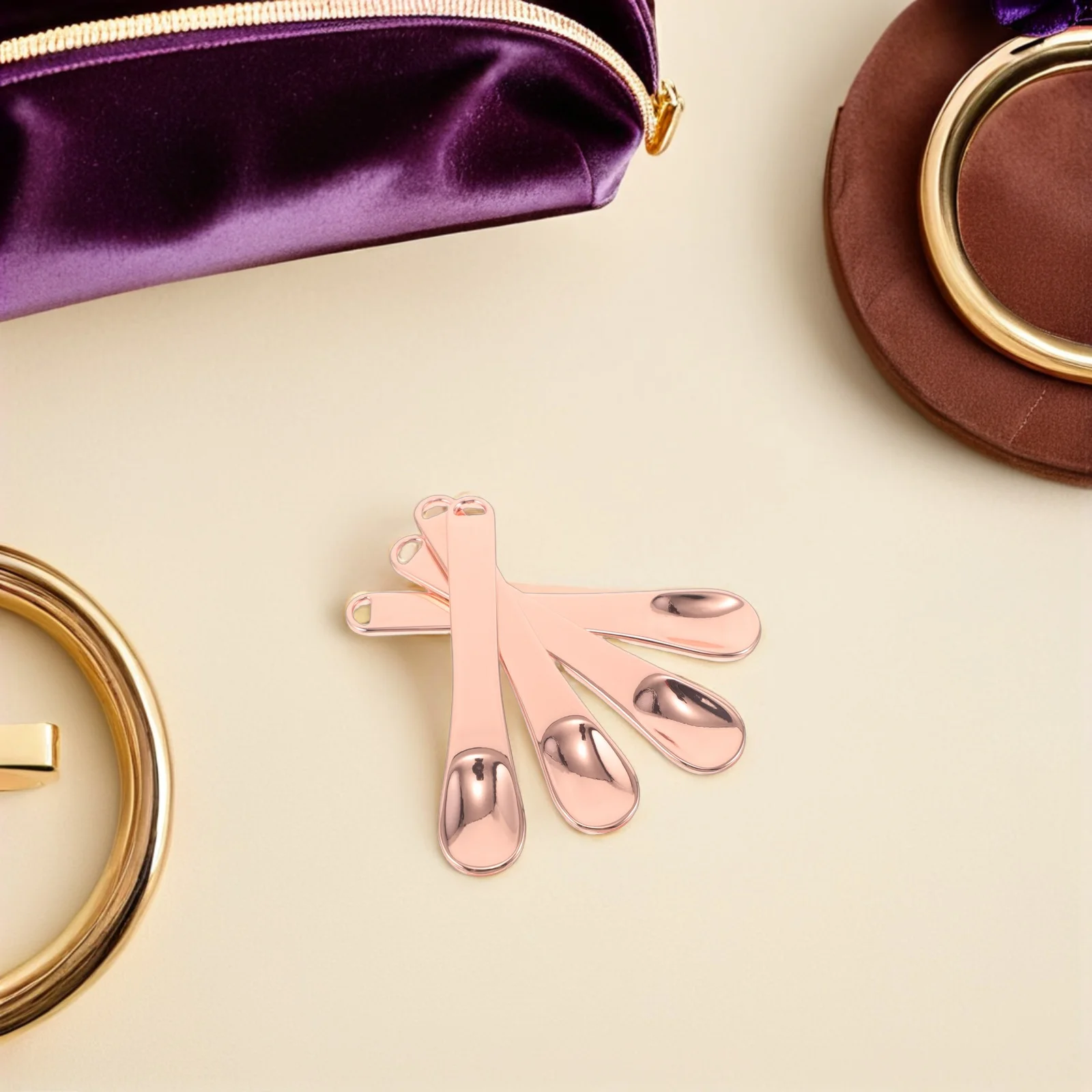 

20 шт., прочный цинковый сплав, шпатель для ухода за кожей, совок для крема для лица, аппликатор для крема для глаз, элегантный дизайн, многоразовый инструмент для красоты для путешествий