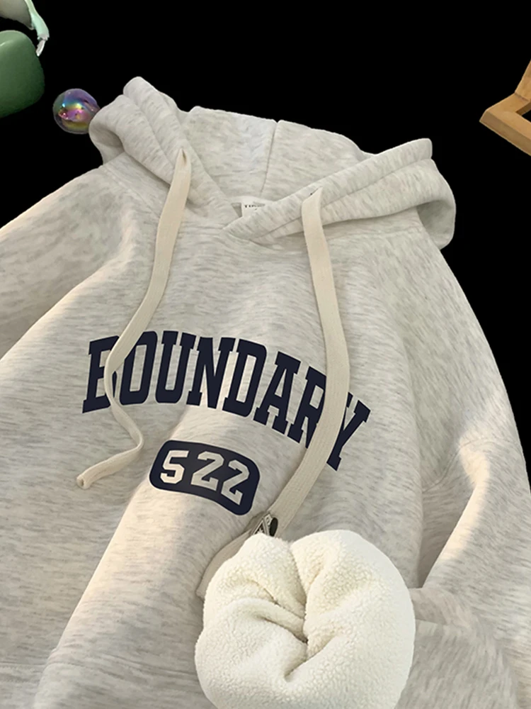 

Retro Fce Hoodie Men's Winter American Vibe Printed Hooded Sweatirt ey Trendy Brand Insulated Couple's Jaet