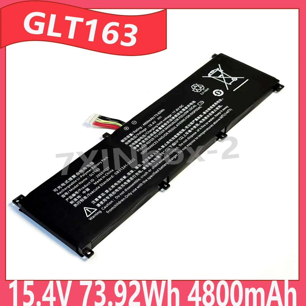 GLT163 15.4V 73.92Wh 4800mAh Laptop Battery For HIPAA SH56 IRU Z15S lingrui S1 PRO P03 P159 GLX163-4S1P