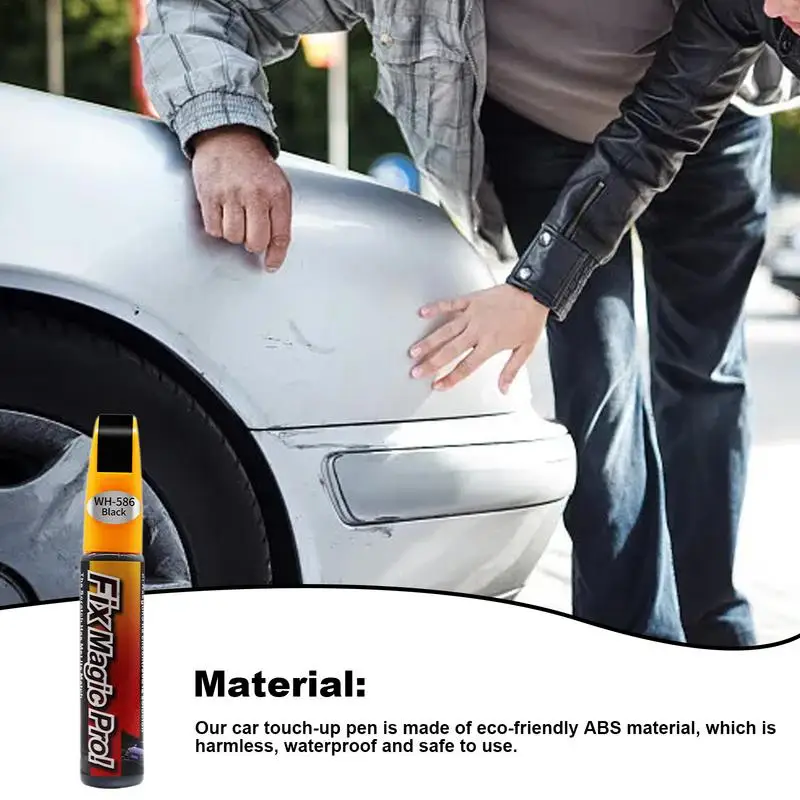 Automotive Paint Pen Black 12ml White Automotive Paint Automotive Scratch Repair Pen Silver For Good Anti-rust Performance