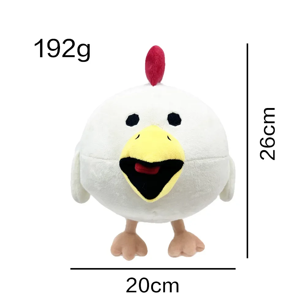 Cross border new chicken gun white little flying chicken running plush toy doll