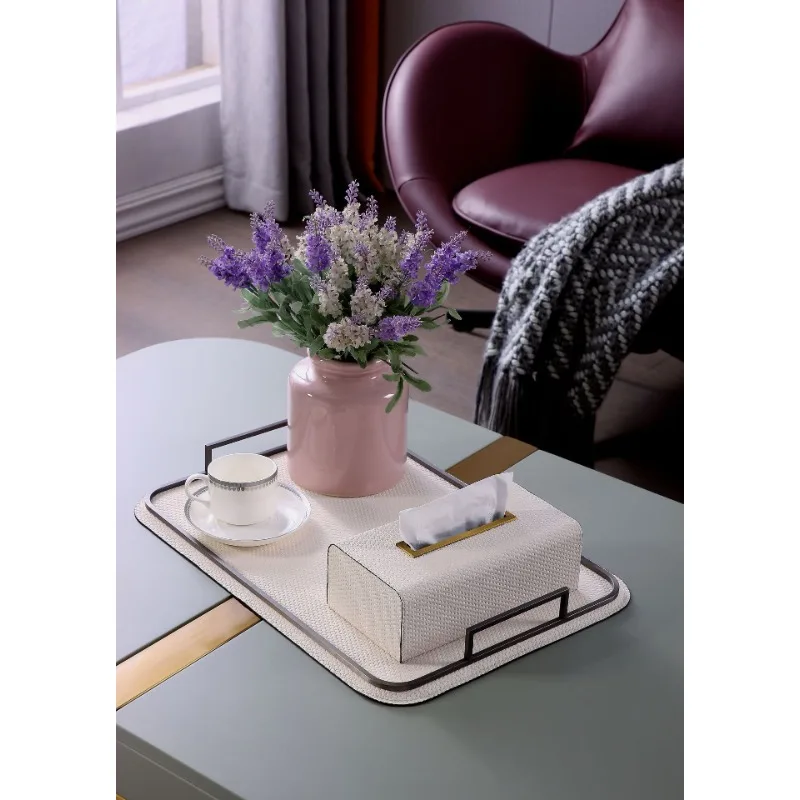 Caixa de armazenamento de couro