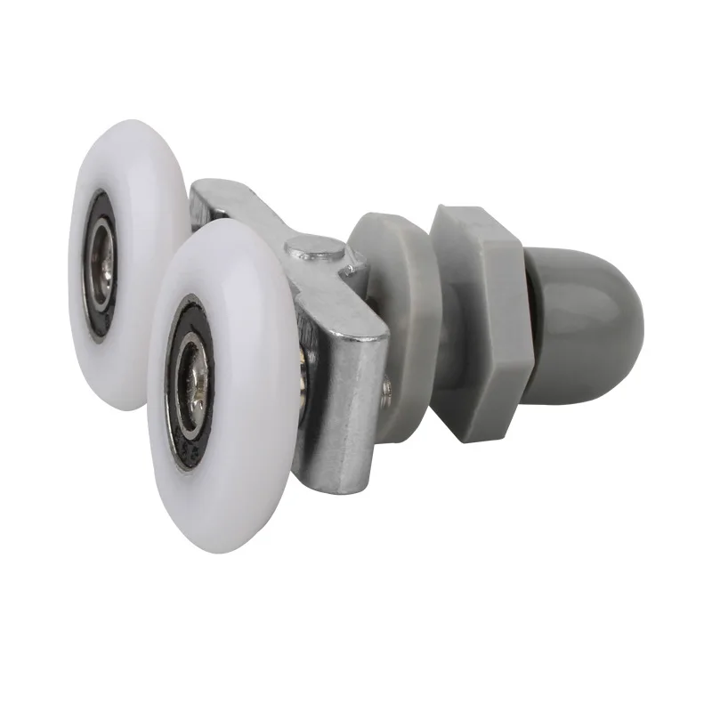 

1PCS Shower Room Pulley Aluminum Frame Swinging Double Wheel Bathroom Old-fashioned Curved Sliding Glass Door Wheel Accessories