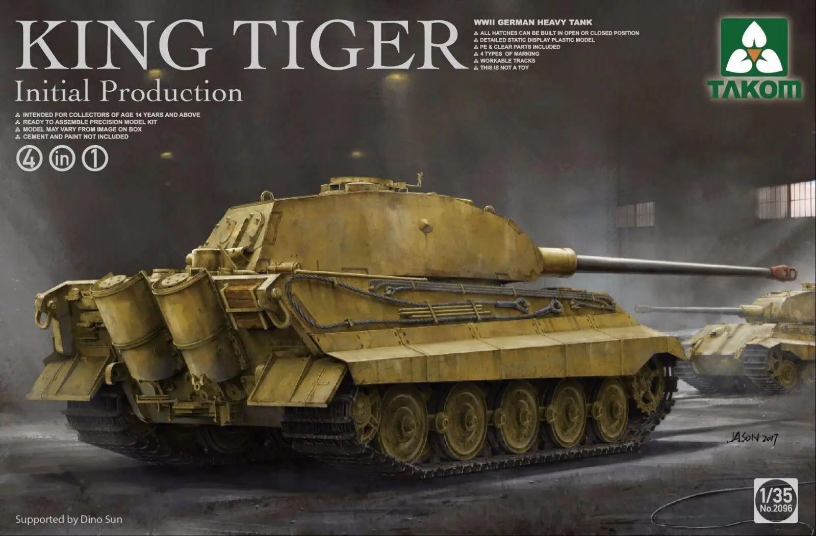 

Takom 1/35 2096 German Heavy Tank King Tiger Initial Production