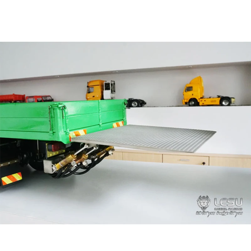 RC 1/14 Metal Tail Plate for Tamiya Hydraulic Excavator Loader Dump Truck for SCANIA MAN VOLVO Trailer Tipper DIY Parts