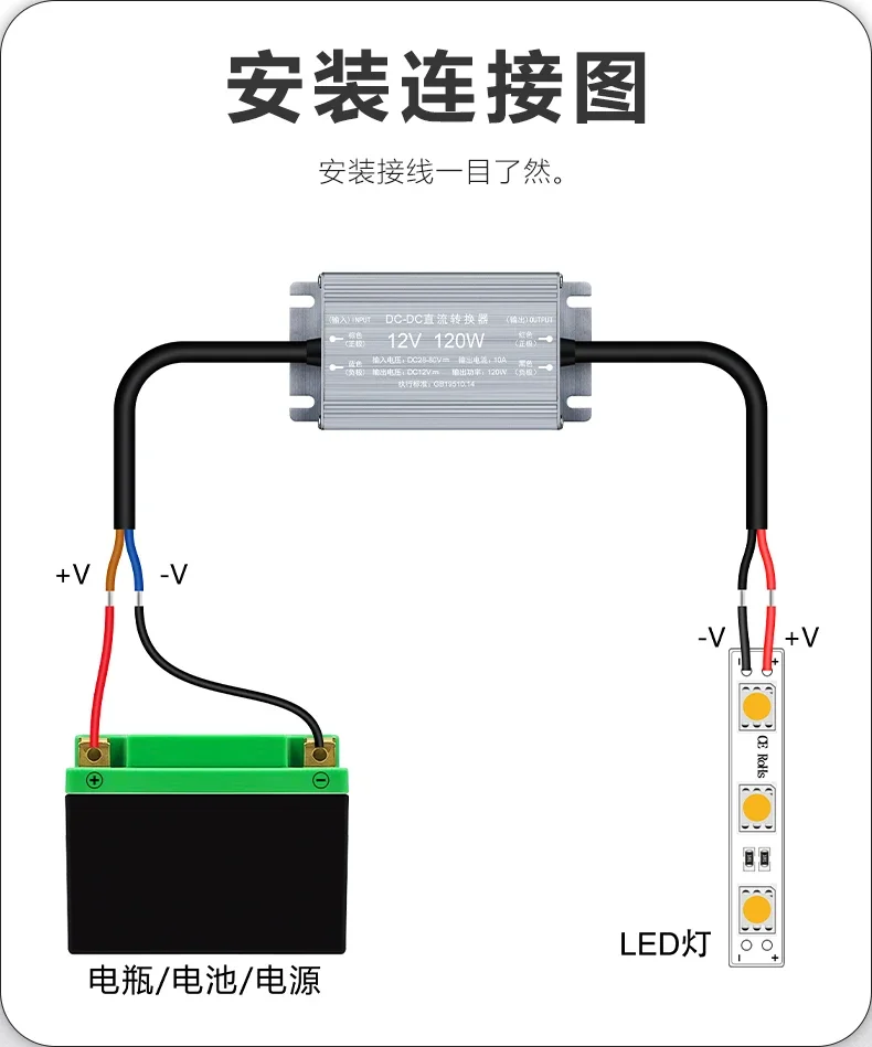 電気自動車用変圧器,36v,48v,60v,72v〜12v