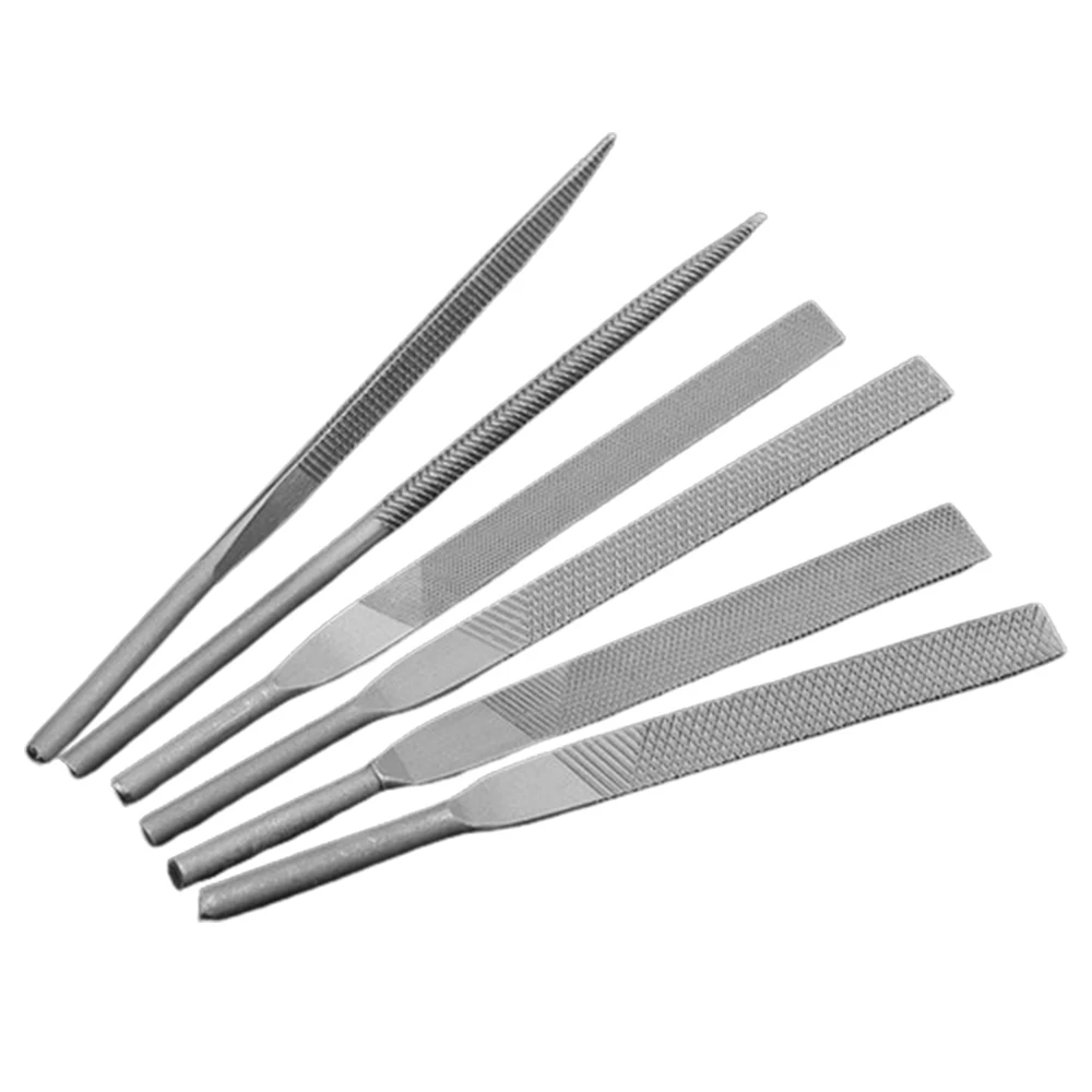 1Piece Pneumatic File Blades Round/Triangle/Flat File For Stone Glass Metal DIY Woods Rasp File Polishing Carving Tool