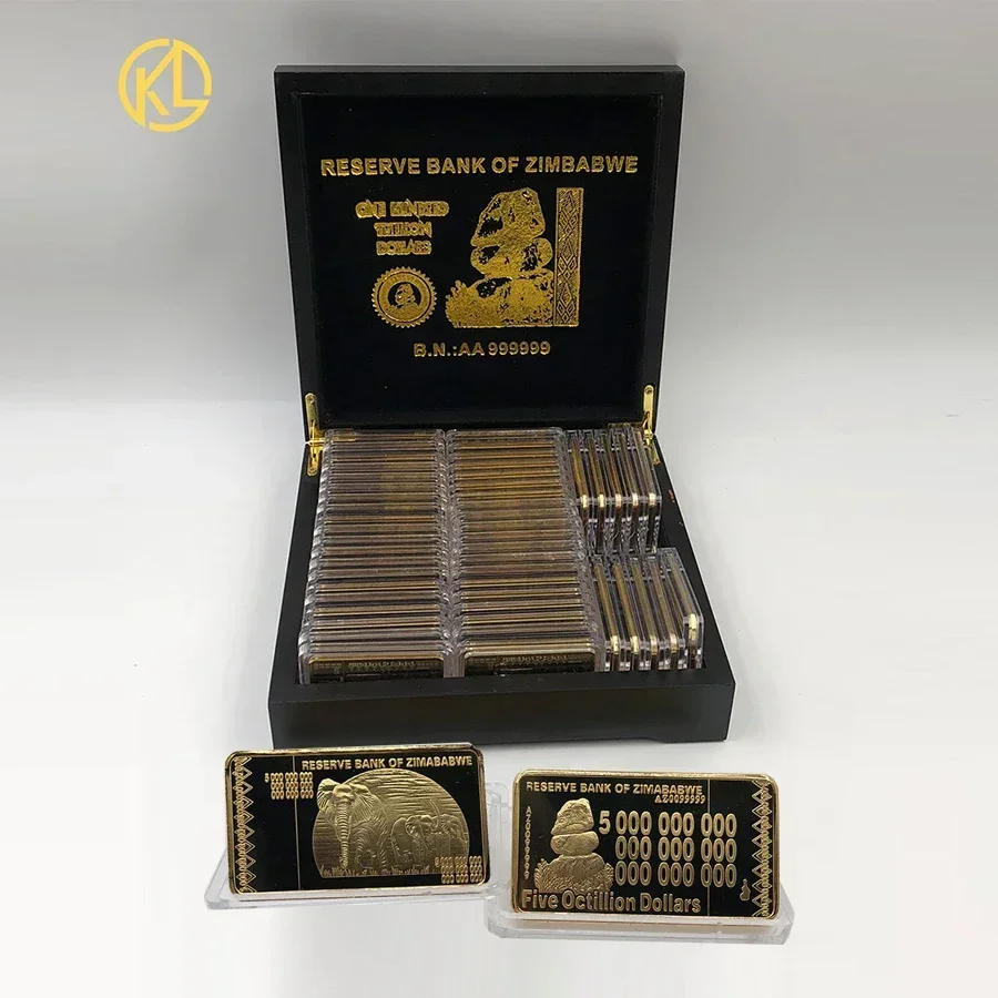 50pcs zimbabwe gold bar box