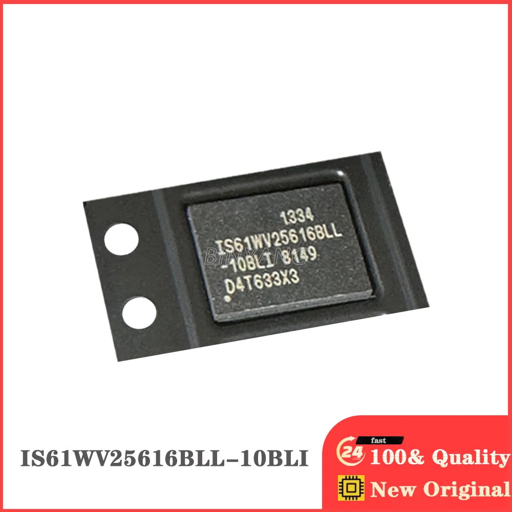 (5piece) 100%  IS61WV25616BLL-10BLI  IS61WV25616BLL  BGA  New Original Stock IC Electronic Components