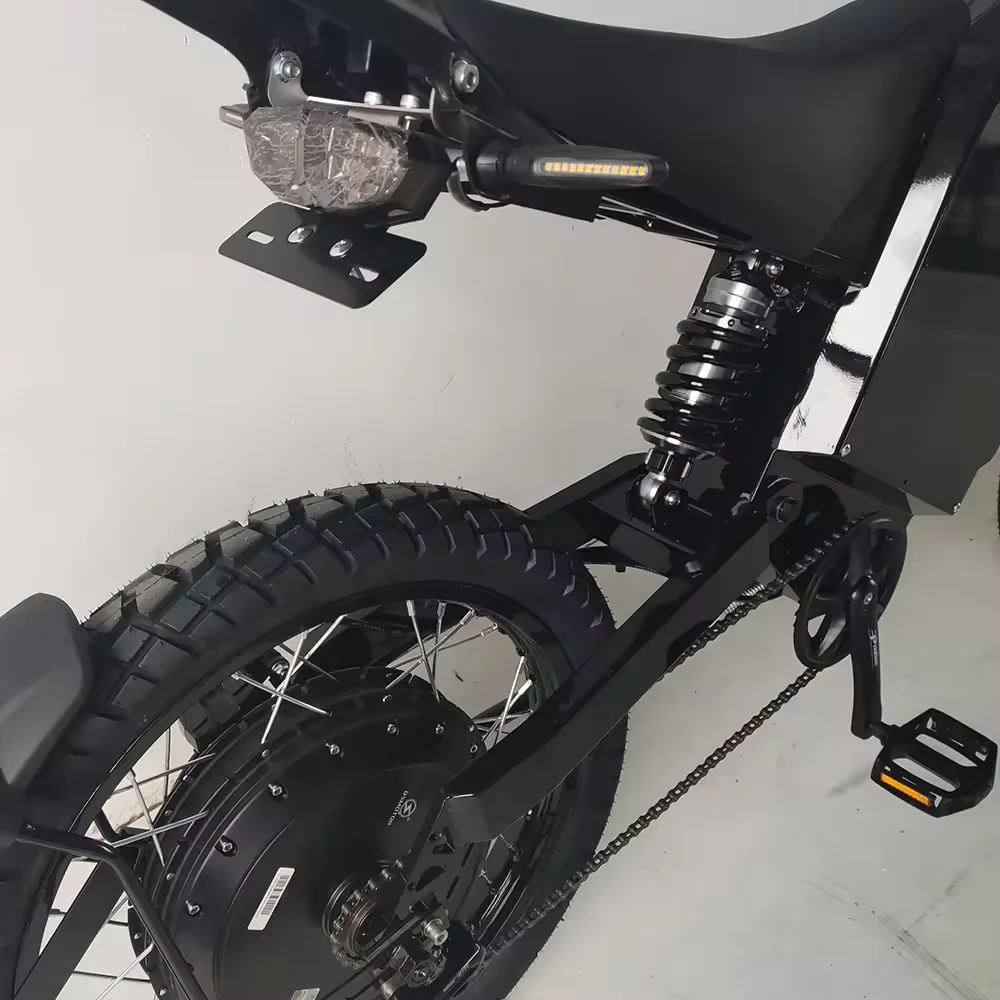 For Stealth Bomber 15000W Electric Bike With Strong 72V 26AH/75AH Lithium Battery Single Speed Rear Hub Motor