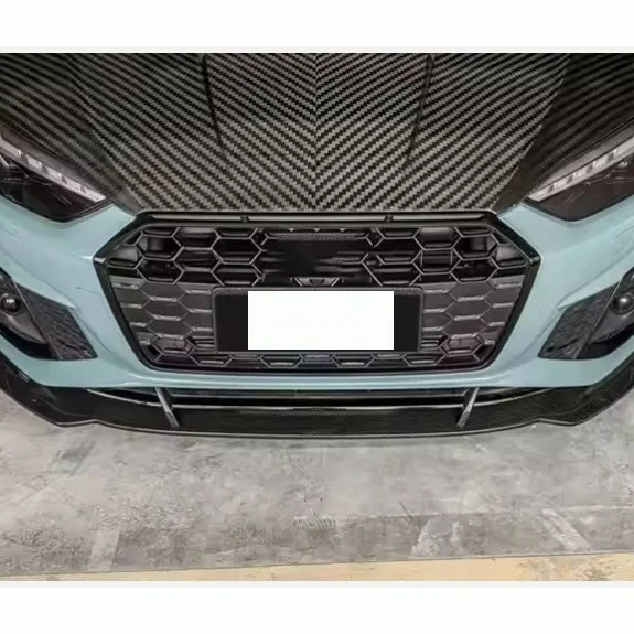 Dry Carbon Fiber for S5 Rs5 B9 B9.5 Front Bumper Spoiler Lip Lightweight Performance Car Carbon Fiber Body Kit Accessoires 3