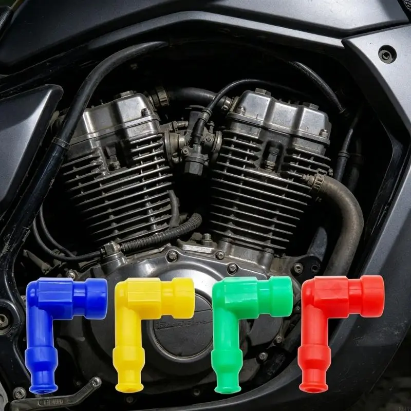 10Pcs Weather Plugs Boot Offers Secure Connection Waterproof Igniting Caps for Motorcycles & Automobiles R6FB