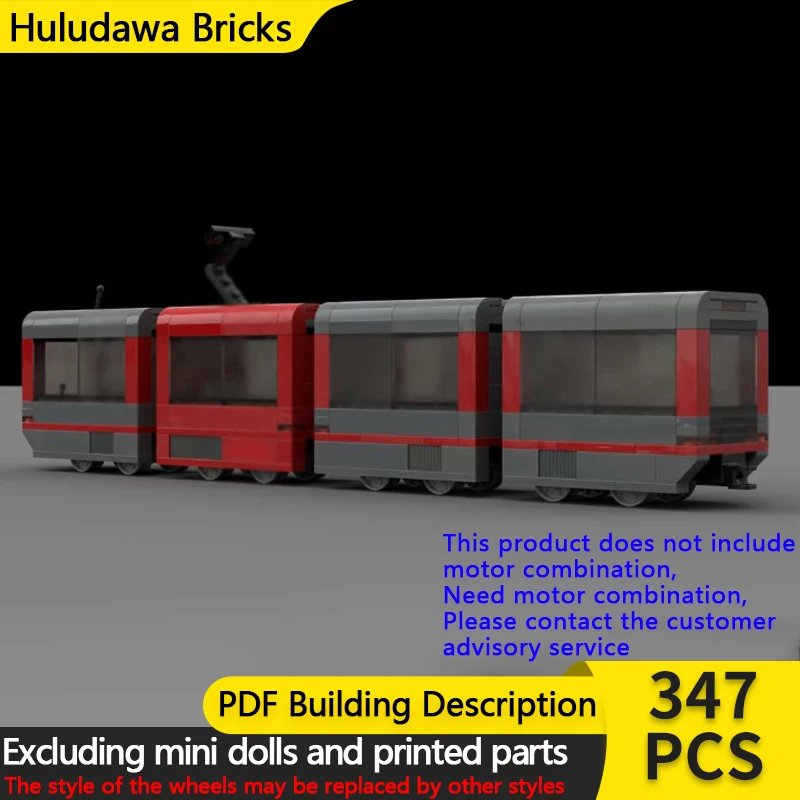 

Модель городской автомобиль MOC, строительные кирпичи, классический электрический локомотив, модульная технология, детские праздничные подарки, сборные игрушки, костюм