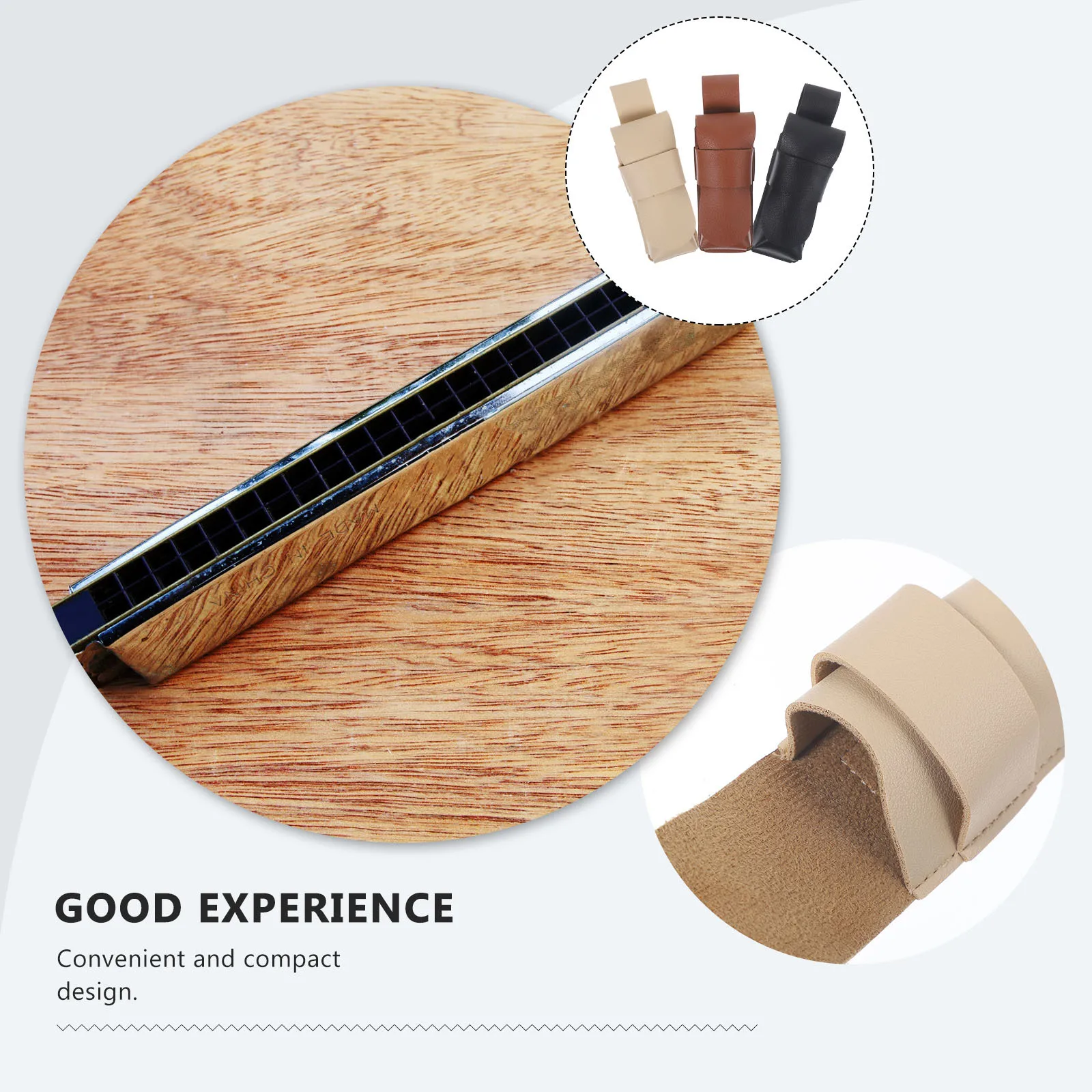 

3Pcs Harmonica Case Compact Design for Safe and Convenient Carrying Harmonica Holder Instrument Case Instrument Holder
