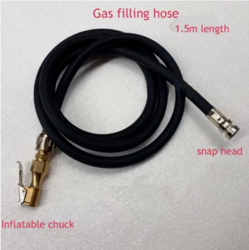 

Tire Changer Machine Inflation Hose And Air Chuck Assemby Set 1.5M Long Black 1PC