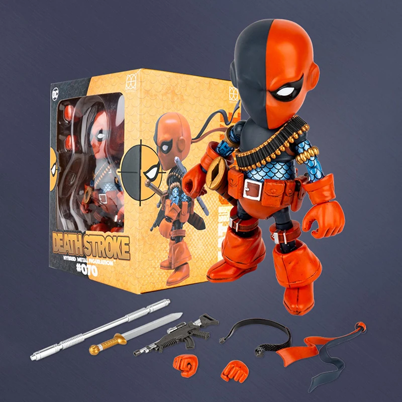 Herocross Genuine Dc Deathstroke 15cm Alloy Figure Movable Limited Edition Doll Model Trendy Ornaments Collection Toy